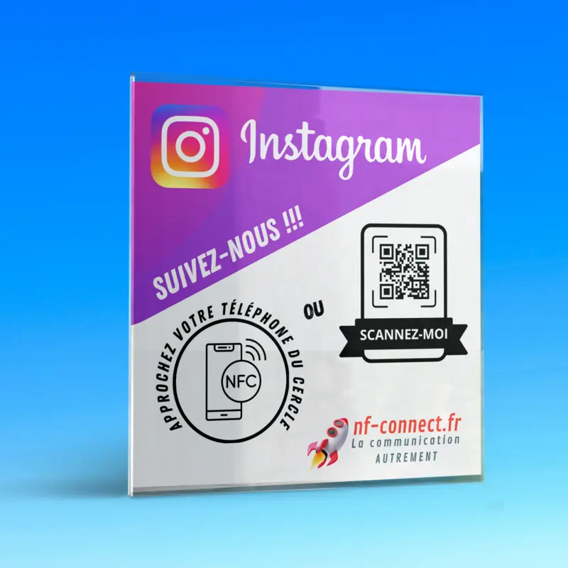 Plaque comptoir Instagram