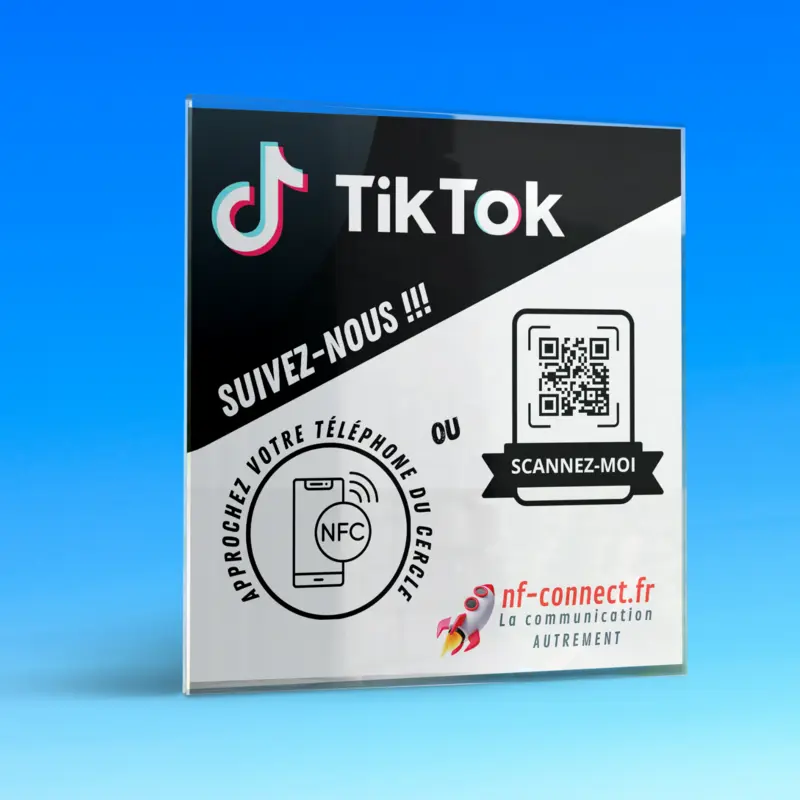 Plaque comptoir TikTok