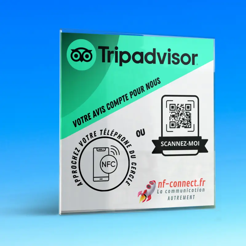 Plaque comptoir Tripadvisor