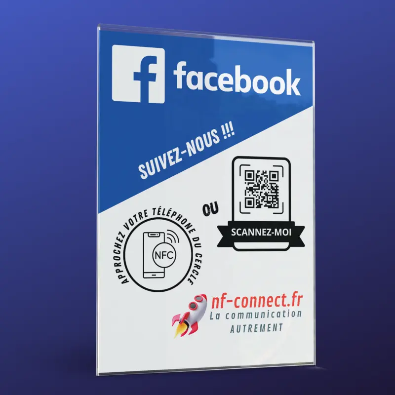 Plaque guichet Facebook