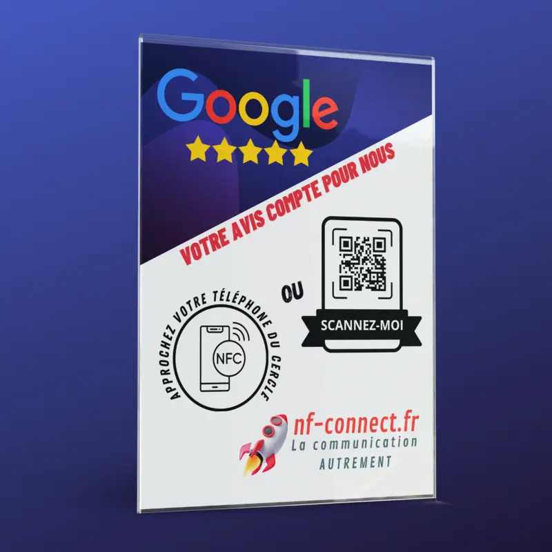 Plaque guichet Google