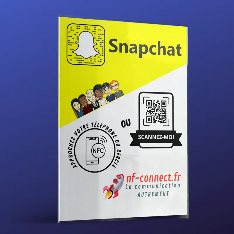 Plaque guichet Snapchat