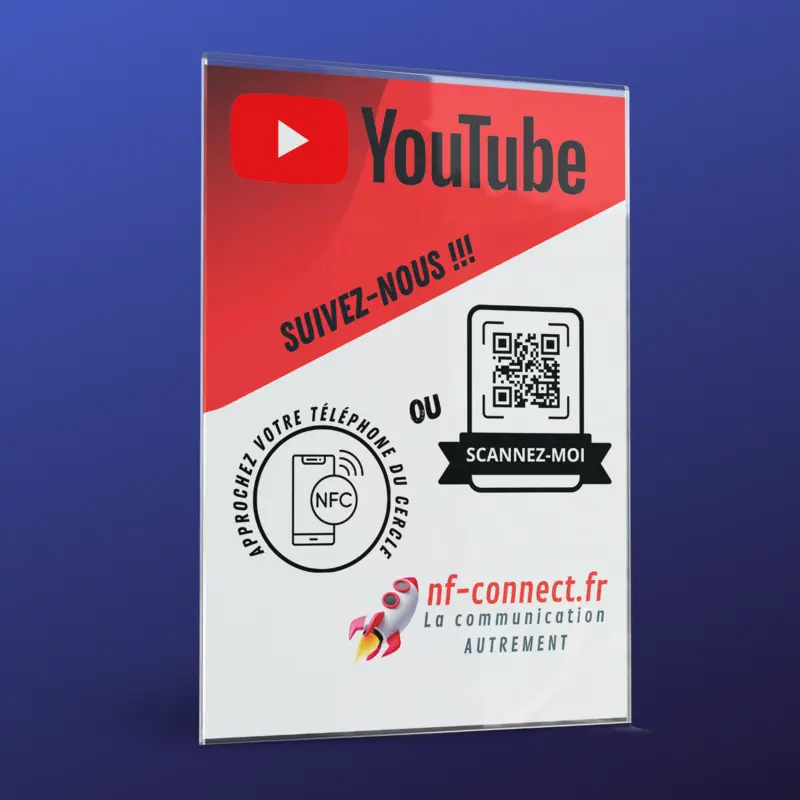 Plaque guichet YouTube